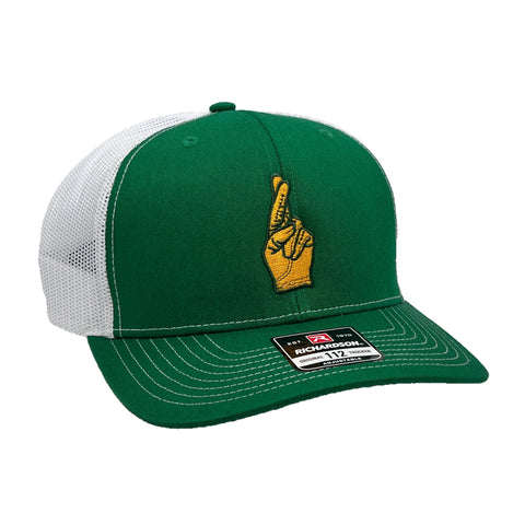 Crow's Nest Kelly Green/White Mesh Be Good Trucker