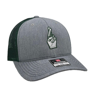 Heather Grey/Green Be Good Trucker